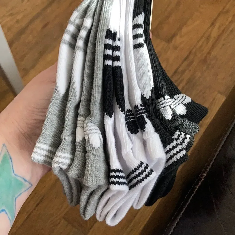 1 LEFT! Adidas Originals No Show 6 Pk